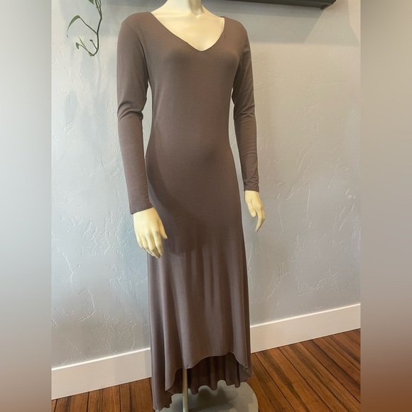 Dresses & Skirts - Women’s modal long sleeve high low stretch maxi dress size S